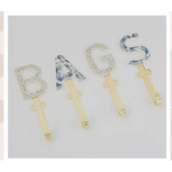 Home Reflections Ceramic Wall Hooks - BAGS NEW