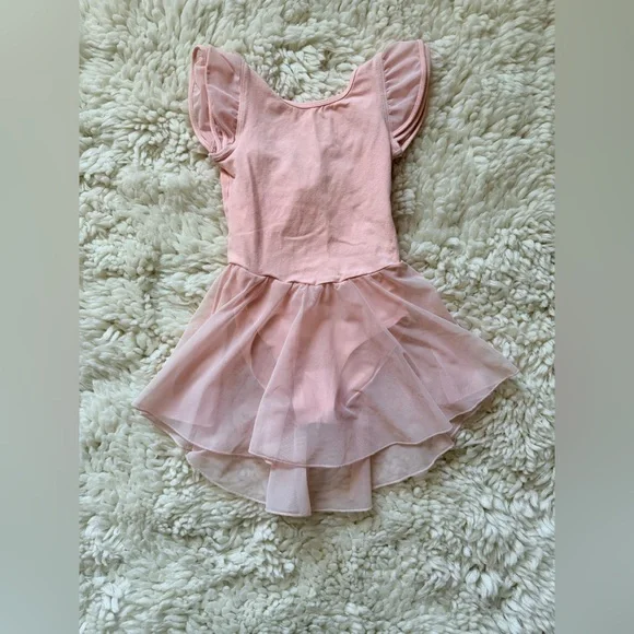 Girls pink ballet leotard