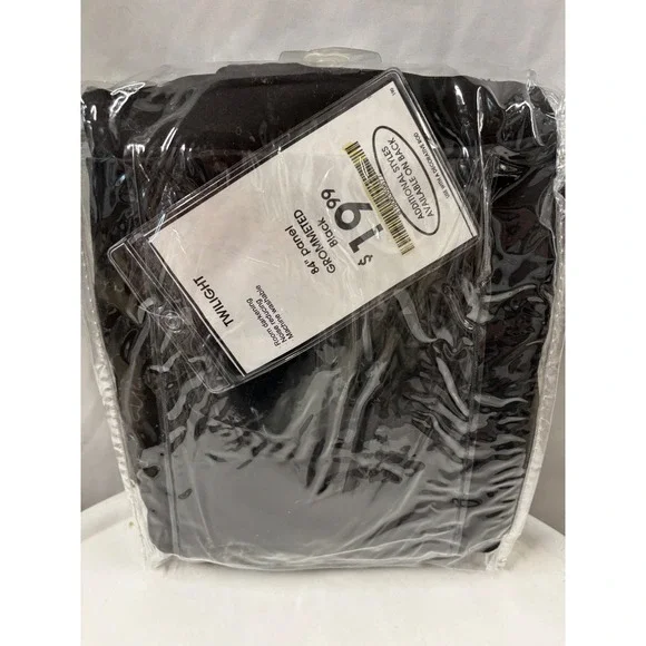Twilight Room Darkening Black Grommet Curtain Panel 84 Inch Noise Reducing New