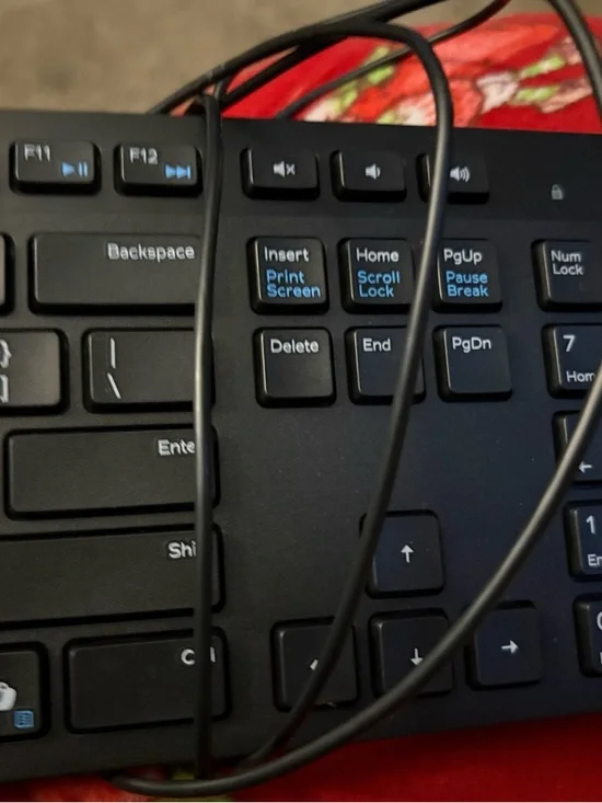 Wired Black Computer Keyboard with Cable