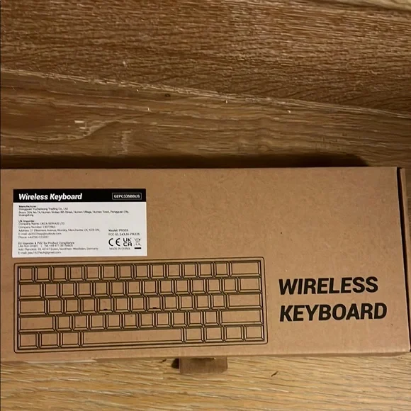 Pauroty Wireless Mechanical Keyboard in Brown Box