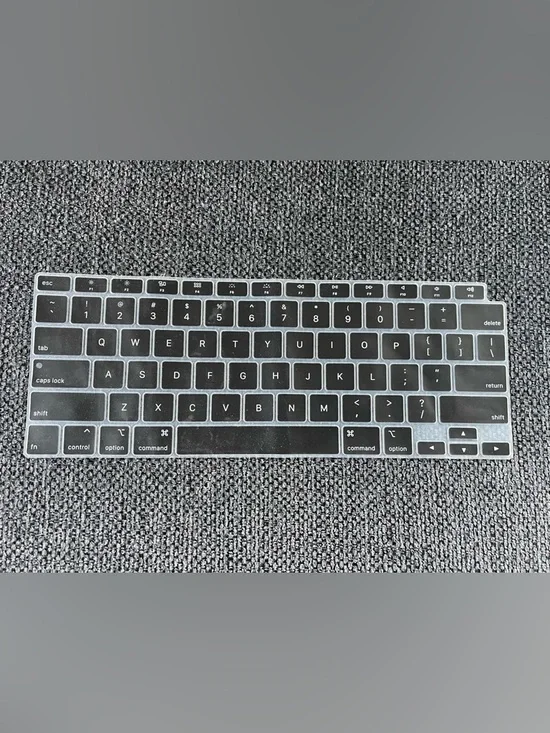 Black Silicone Keyboard Cover for MacBook - Compatible Protection
