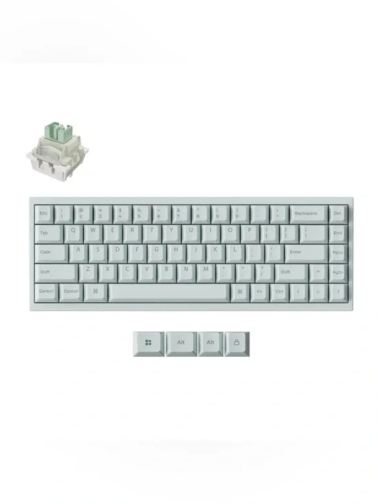 NIB Keychron All Ceramic Q16 HE 8K Keyboard in Mint Green