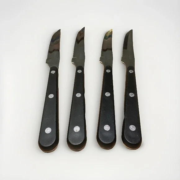 J.A. Henkels International Ever Sharp (4) Scalloped Blade Steak Knife JAPAN‎ VTG