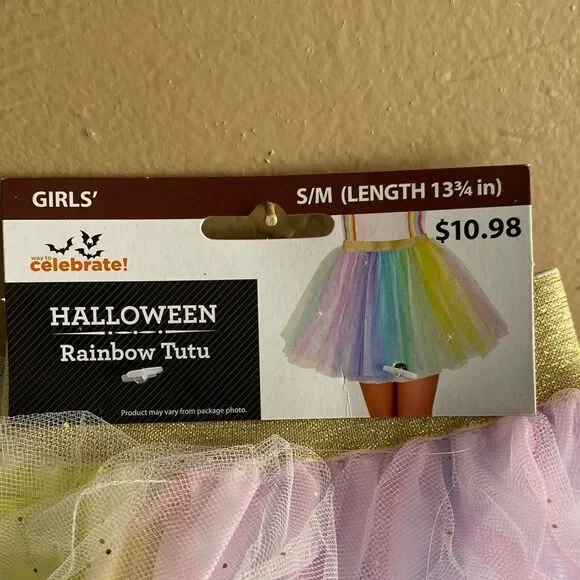 Girls' Rainbow Tutu Costume