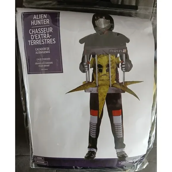 NEW‎ Alien Hunter Illusion Halloween Costume Standard Child Up To Size 10 #737