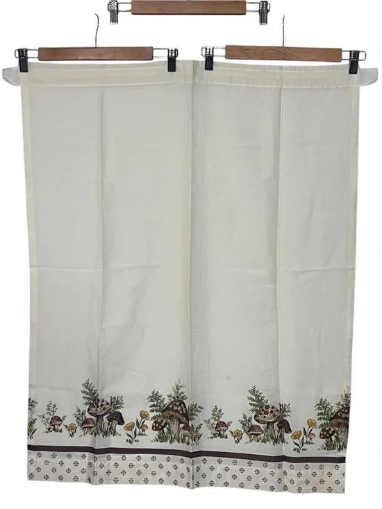 Vintage Merry Mushroom Curtain Panel 1.25