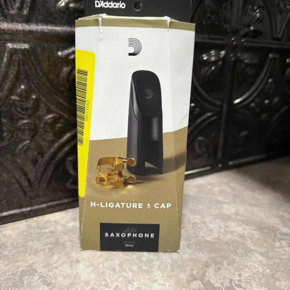 D'Addario H-Ligature & Cap Alto Sax Gold-plated