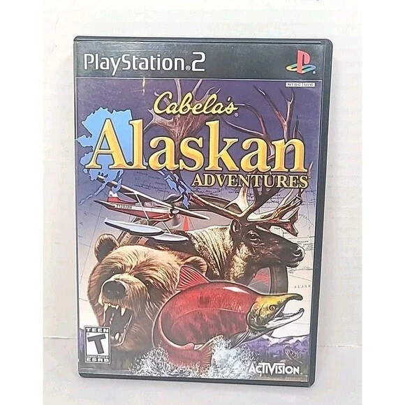 Cabela's Alaskan Adventures Sony Playstation 2 PS2 Game Complete CIB 2006