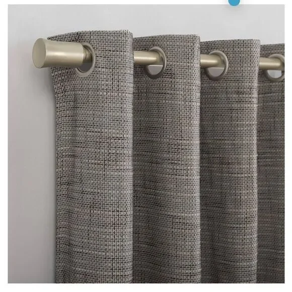 Sun Zero Brooks Burlap Weave Thermal Single Curtain Panel, 52 x 96