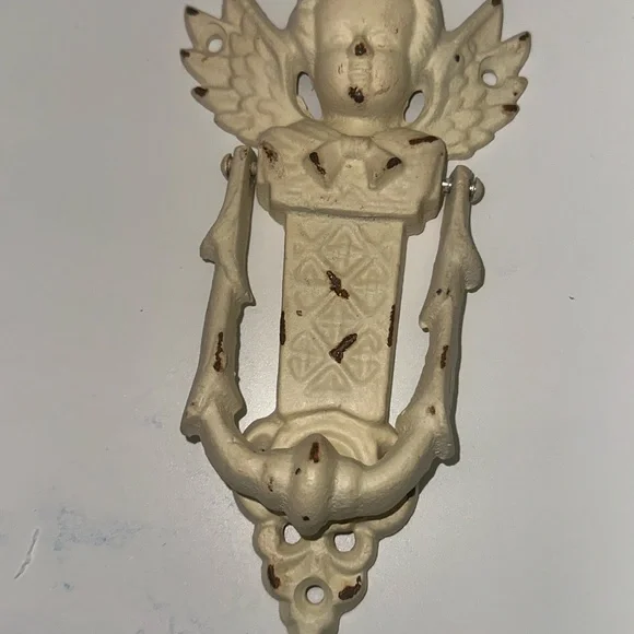Vintage Cream Angel Door Knocker