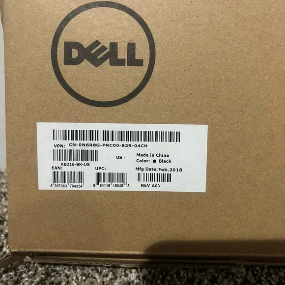 Dell Black Wired Keyboard and Mouse Set