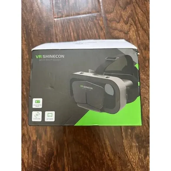 NEW VR SHINECON G10 Virtual Reality Headset Black Smartphone 3D Immersive