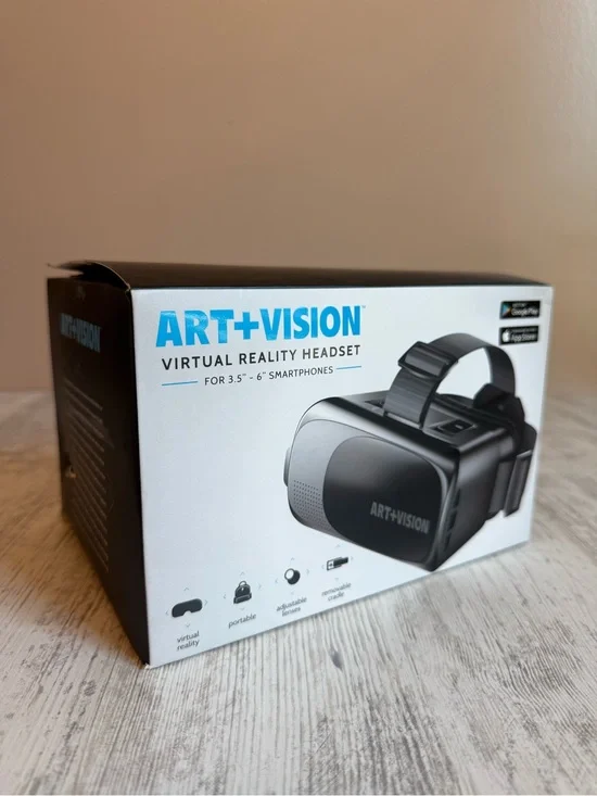 Black Virtual Reality Headset for 3.5