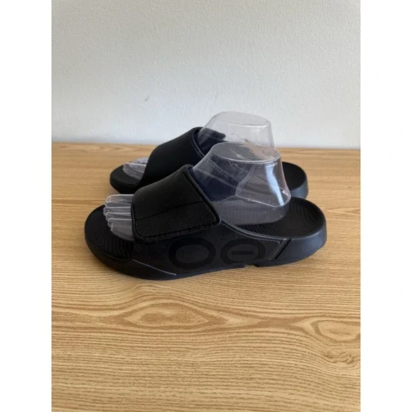 OOFOS Ooahh Sport Flex Slide Sandal Black Men 9 W‎ 11