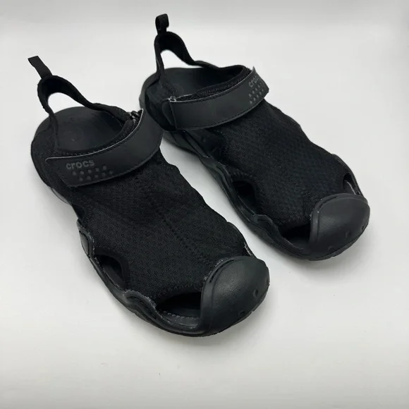 Crocs Black Swiftwater Sandal Men’s Size 11 Water Hiking shoe Casual