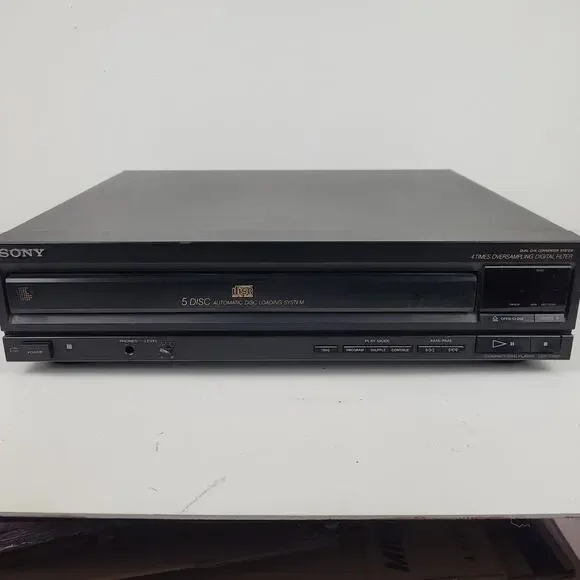Sony CDP-C500 5 Disc Carousel CD Compact Changer Player Vintage Tested