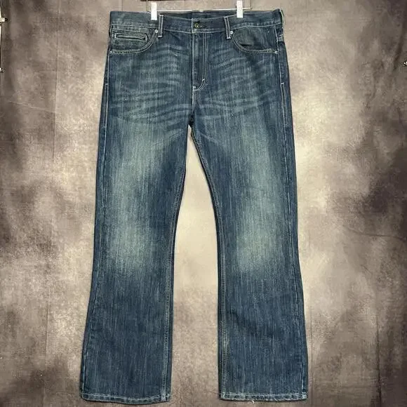 Levi's 527 Bootcut Jeans Men's 38x32 Medium Wash‎ Western Rancher EUC