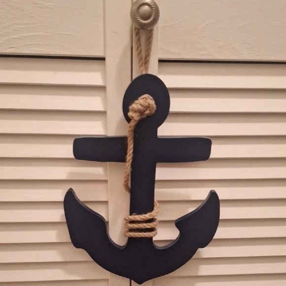 Nautical Navy Blue Anchor Wall Decor