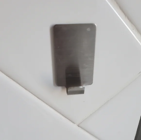 Metal Stainless Steel Hook w/ self adhesive tape