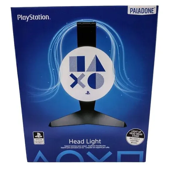Sony PlayStation Head Light Headphone Stand w/ 2 Light Modes USB Powered NEW