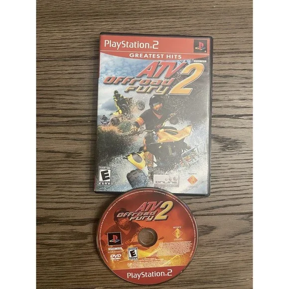 ATV Offroad Fury 2 (Sony PlayStation 2, 2002) Working, No Manual