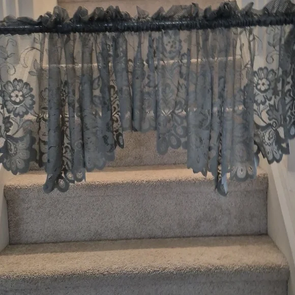 Lacey Sage Green Curtain Valances Two