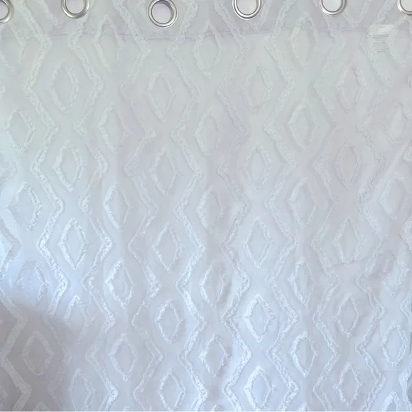 Dainty Home Grommet Top Curtain Set 2 Panels 96Alex76SI Shabby Chic 94