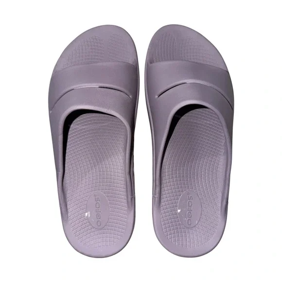 OOFOS OOahh Recovery Slides Lavender Unisex Men's 12 Women's 14 EU 45 NWOT