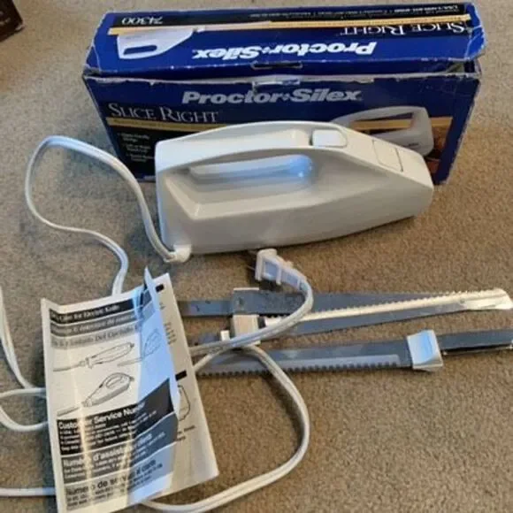 Proctor Silex Slice Right 74300 Electric Knife**WORKS**