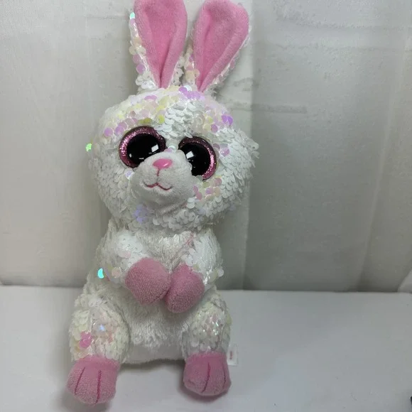 Ty Beanie Boos Bonnie Sequin Bunny Rabbit Flippables 7