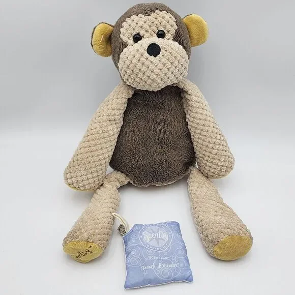Scentsy Buddy Mollie the Monkey Plush Stuffed Animal 2010 Retired w/‎ Scent Pack
