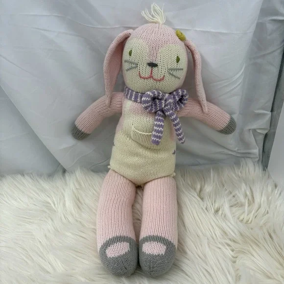 Blabla Fleur Bunny Rabbit Pink Purple Scarf 16