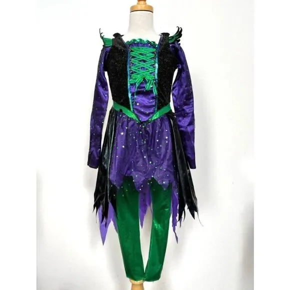 NEW Teetot Toddler Kids 5/6 3-piece Witch Costume