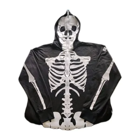 Tipsy Elves XXL Skeleton Full Body Sweatsuit Adult/Unisex Graphic Spooky Theate