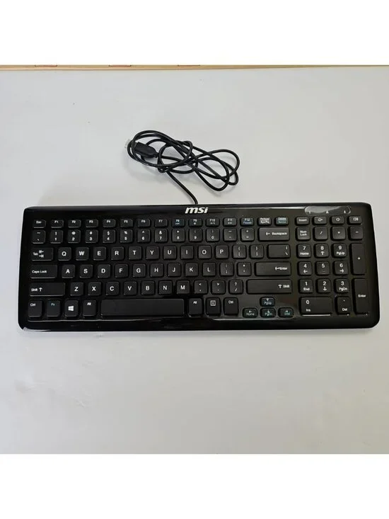MSI Black Keyboard KU-0902 Wired USB Student College PC Computer