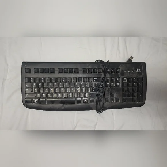 Logitech Black Wired Keyboard
