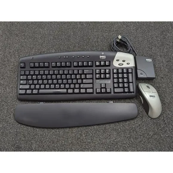 Dell iTouch Cordless Desktop Logitech Y-RB6 Keyboard + Mouse & Receiver Tested