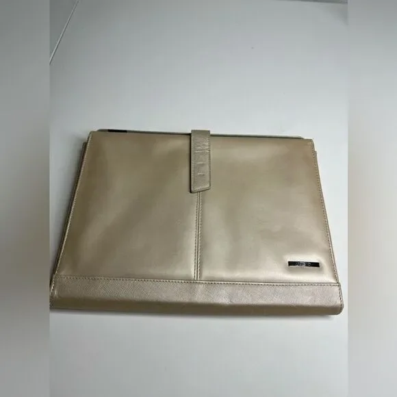 11 Inch Leather Notebook Laptop Carrying Case (Champagne Gold) By Sony