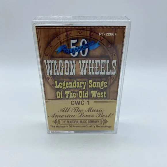 Wagon Wheels 50 Classics No 1 1992 Cassette Cowboy Country Sony USA