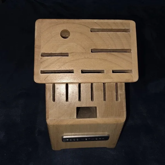 Food Network Blonde Wood‎ 14 Slot Knife Block