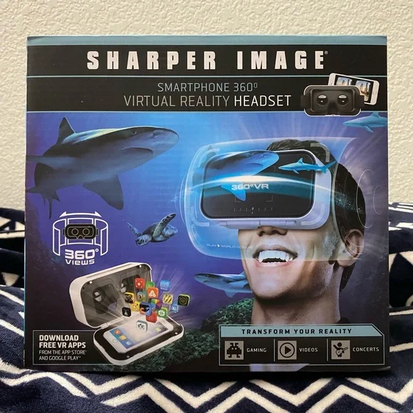 ‼️CLEARANCE‼️ Sharper Image Smartphone 360Degree Virtual Reality Headset - White