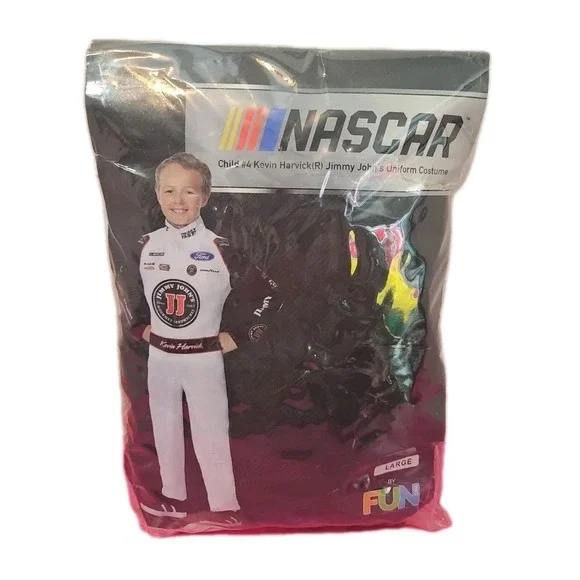 Kevin‎ Harvick Jimmy John's Uniform Halloween Costume Youth Large NASCAR