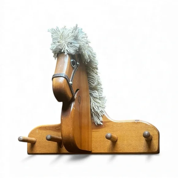Boy Bedroom Wall Hooks Horse Western Rustic Vintage Cowboy