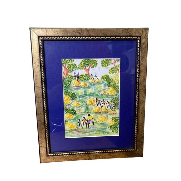 Vintage B Henry? Jamaica Photo Painting