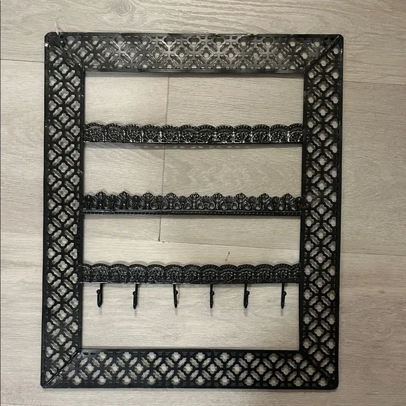 Black jewelry holder Hooks