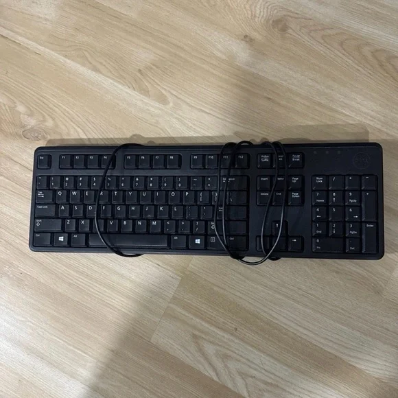 Dell Black Wired USB Full-Size Keyboard with Numeric Keypad