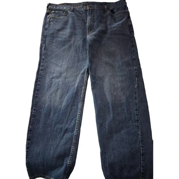 Levi's 550 Relaxed Fit Straight Blue Denim Jeans Rugged Mens‎ Sz 42 x 29