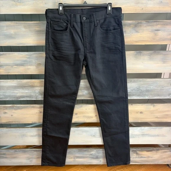 Levi's Solid Black 502 Denim Jeans Size W 32 L 34