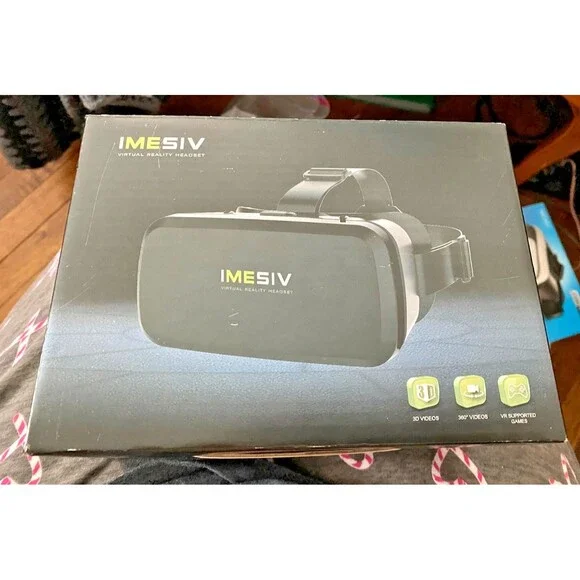 IMESIV 3D VR Headset - Apple & Android Compatible VR Goggles! New Open Box.